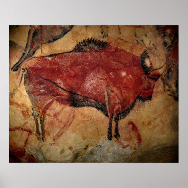 Female bison at Altamira Poster (Front)