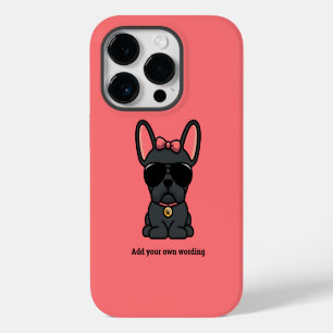 Female Black French Bulldog Case-Mate iPhone Case