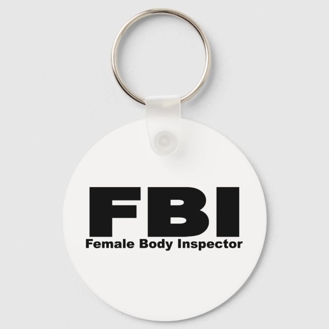 Female Body Inspector Keychain (Front)