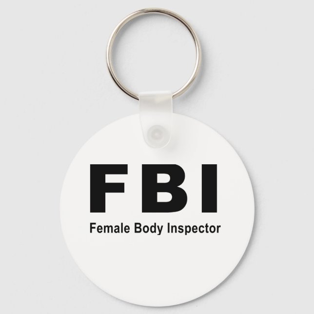 Female Body Inspector Keychain (Front)
