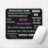 Boss Lady Mouse Pad, Boss Day Gift, Desk Accessories, Boss Lady Gift, Office  Decor for Women, Boss Gift, Floral Mouse Pad, Desk Gifts 