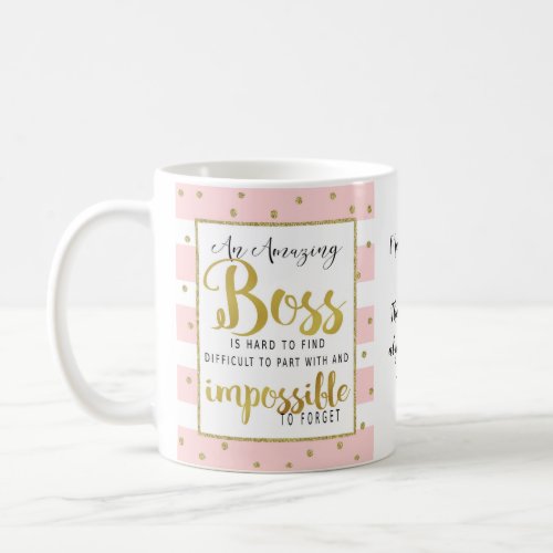 Female boss mug leaving retirement gift