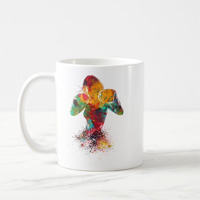 Female Boxer Coffee Mug (Left)