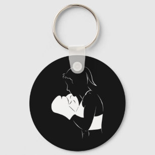 Female Boxer Keychain