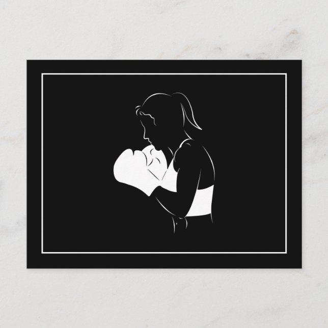 Female Boxer Postcard (Front)