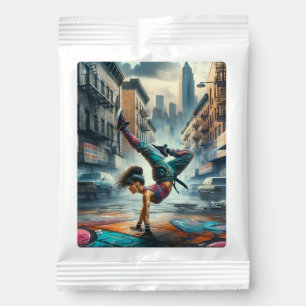 Female Breakdancer NYC – Urban B-Girl Art Hot Chocolate Drink Mix