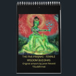 Female Buddhas Calendar<br><div class="desc">Twelve original images of female Buddhas,  These beings embody the wisdom of the Buddhas in female form. The artwork takes inspiration from the tradition and offers experimental renderings of these transcendental icons. Each figure offers a different way of understanding how the awakened mind manifests in different wisdom qualities.</div>