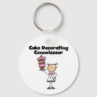Female Cake Decorating Connoisseur Keychain