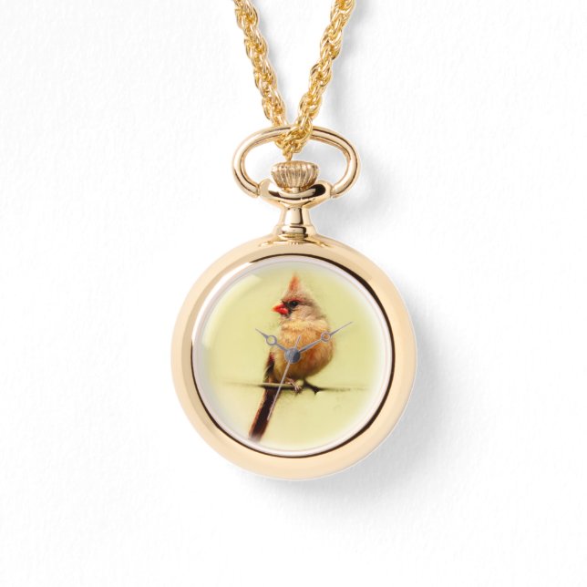 Female Cardinal Songbird Watch (Front)