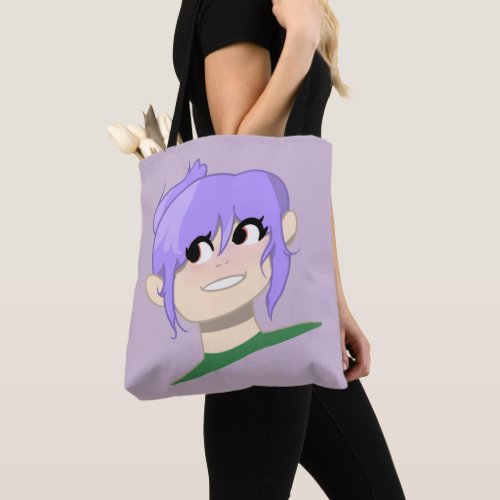 Female Cartoon Character Tote Bag