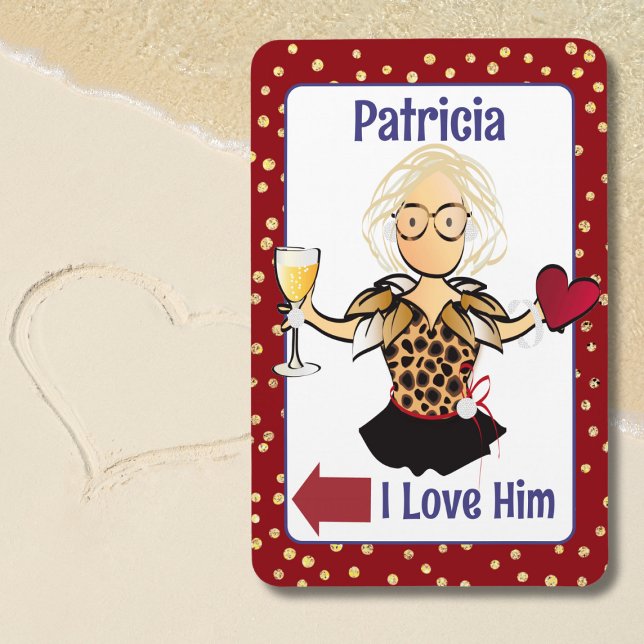 Female Cartoon Wedding Anniversary Love Cruise   Magnet (Creator Uploaded)