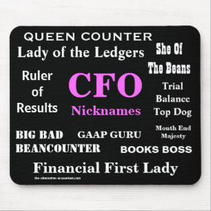 Female CFO Nicknames Special Funny Title Gift Mouse Pad