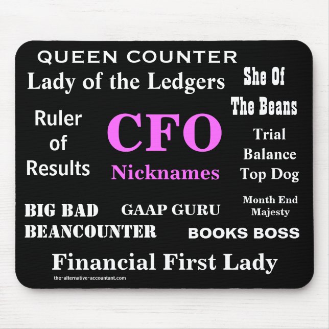 Female CFO Nicknames Special Funny Title Gift Mouse Pad (Front)