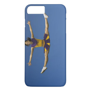 Female cheerleader doing jump splits in air 2 iPhone 8 plus/7 plus case
