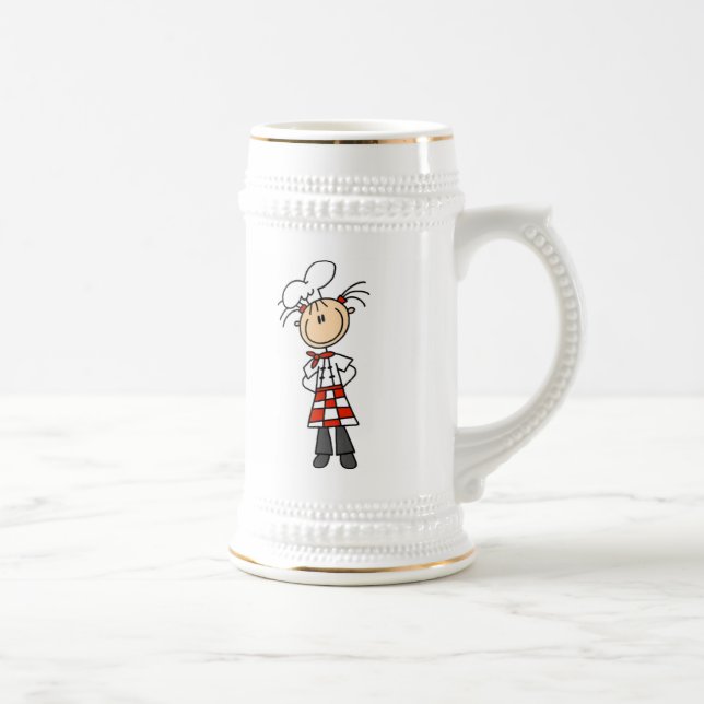 Female Chef Beer Stein (Right)