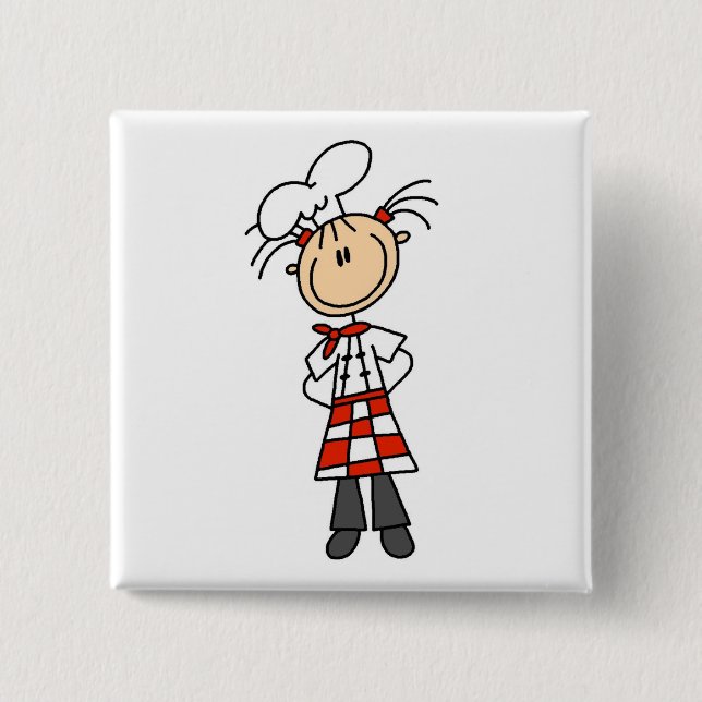 Female Chef Button (Front)