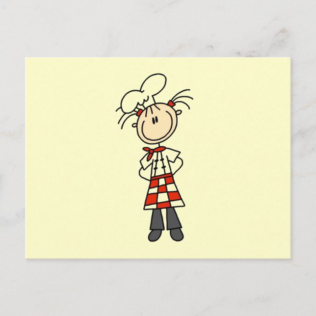 Female Chef Postcard (Front)