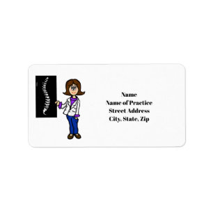 Female Chiropractor or Back Doctor Address Labels