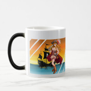 Female corsair or pirate. color morph mug