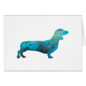 Female Dachshund in watercolor (Front Horizontal)