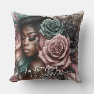 Female Daily Affirmation Throw Pillow