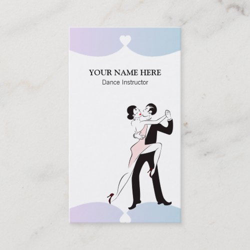 Female Dance Instructor Business Card Template