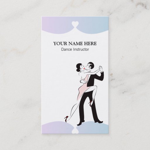 Customizable Female Dance Instructor Business Card Template