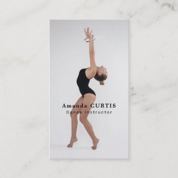 Female Dancer  Dancing Instructor  Dancer Business Card by TheBusinessCardStore at Zazzle