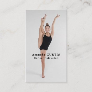Female Dancer  Dancing Instructor  Dancer Business Card by TheBusinessCardStore at Zazzle