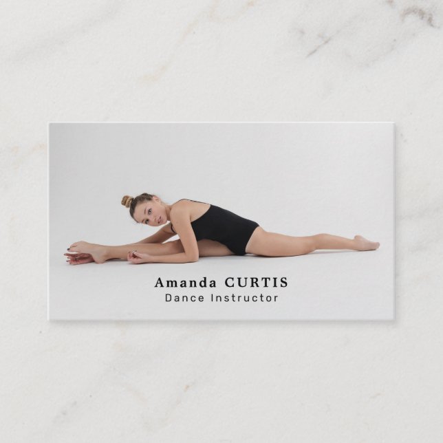 Female Dancer, Dancing Instructor, Dancer Business Card (Front)
