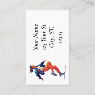 Female Dancer Hip Hop Thunder_Cove Business Card