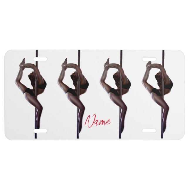 Female Dancer Thunder_Cove License Plate (Front)