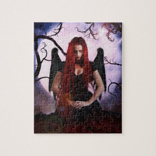 Female Demon Of The Night Jigsaw Puzzle