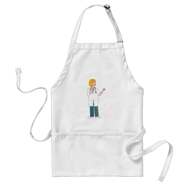 Female Doctor Adult Apron (Front)
