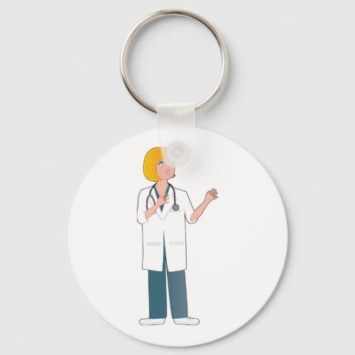 Female Doctor Keychain