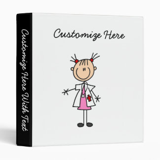 Female Doctor Stick Figure Binder
