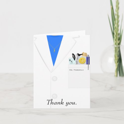 Female Doctor Thank You Card