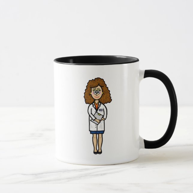 Female Doctor with Chart Mug (Right)