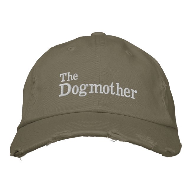 Female Dog Mother Fun Custom  Embroidered Baseball Cap (Front)