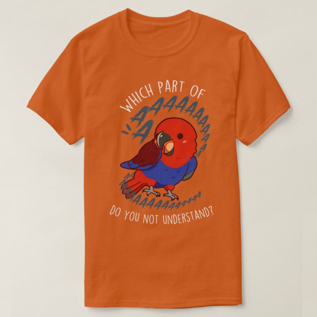Female Eclectus Parrot Aaaa T-Shirt (Design Front)