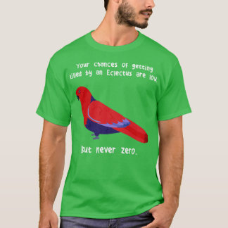 Female Eclectus Parrot Never Zero T-Shirt