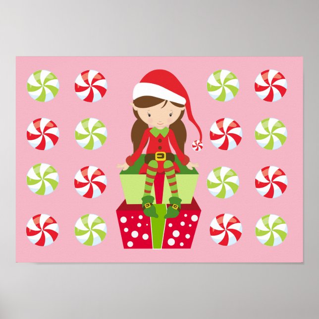 Female Elf with Candies Poster (Front)