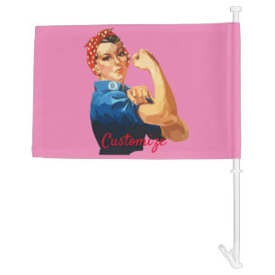 Female Empowerment Thunder_Cove Car Flag