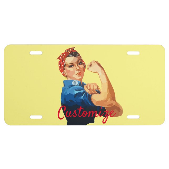 Female Empowerment Thunder_Cove  License Plate (Front)