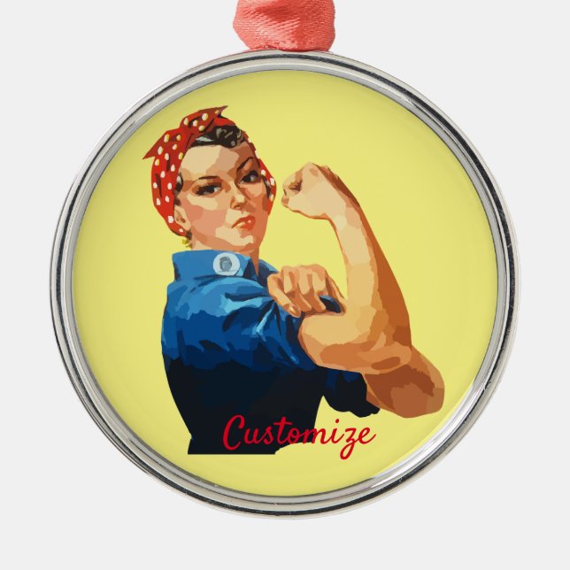 Female Empowerment Thunder_Cove Metal Ornament (Front)