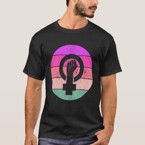Female Equality Feminist Symbol Empowerment Femini T_Shirt