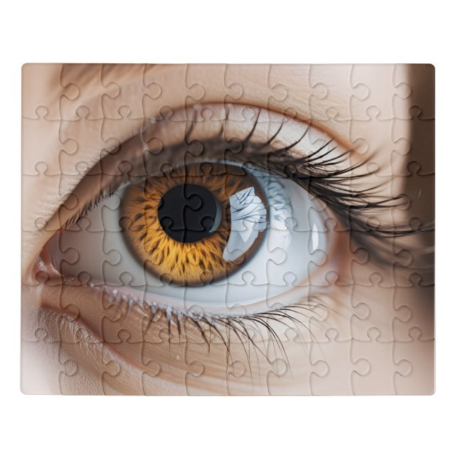 Female eye macro jigsaw puzzle (Puzzle Horizontal)