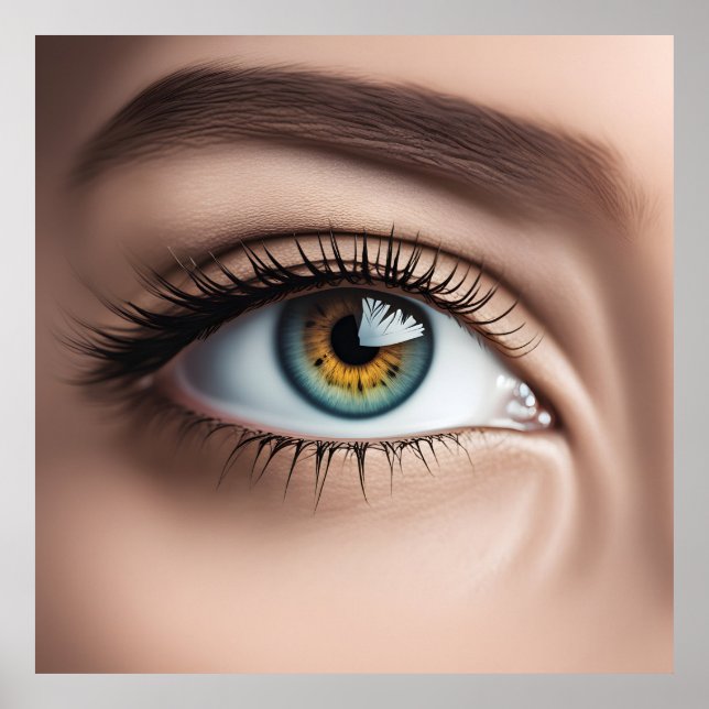 Female eye macro poster (Front)