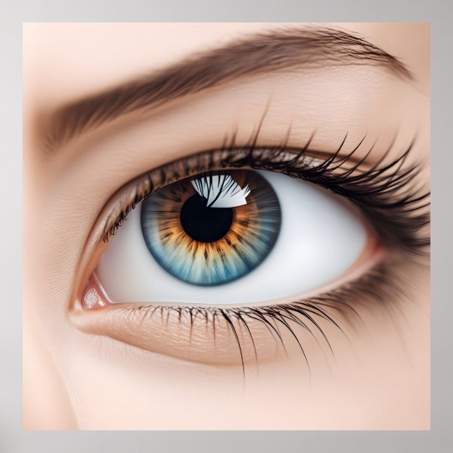 Female eye macro poster (Front)