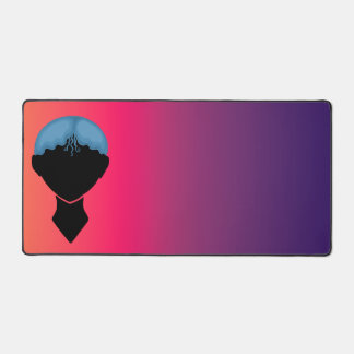 Female Face Desk Mat